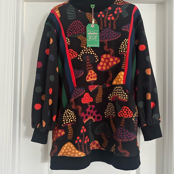 FARM Rio Sweaters - FARM Rio Multicolor Mushroom Sweater